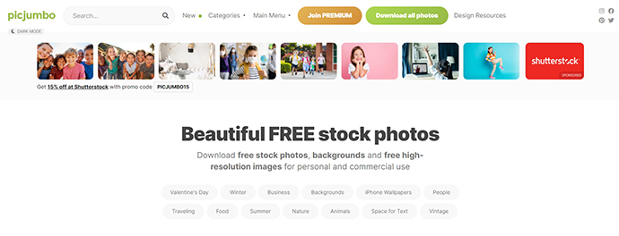 Last but not least, yet another completely free image stock website.